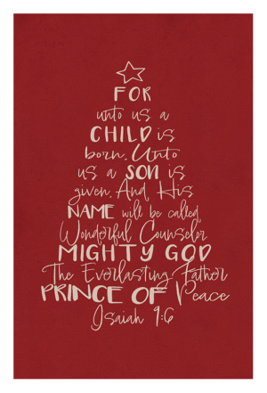 Christmas Word Tree