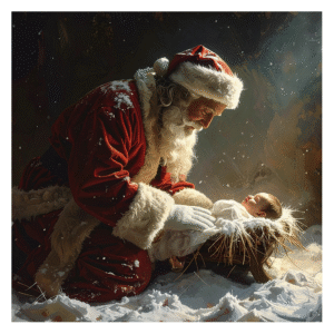 Santa with Baby Jesus